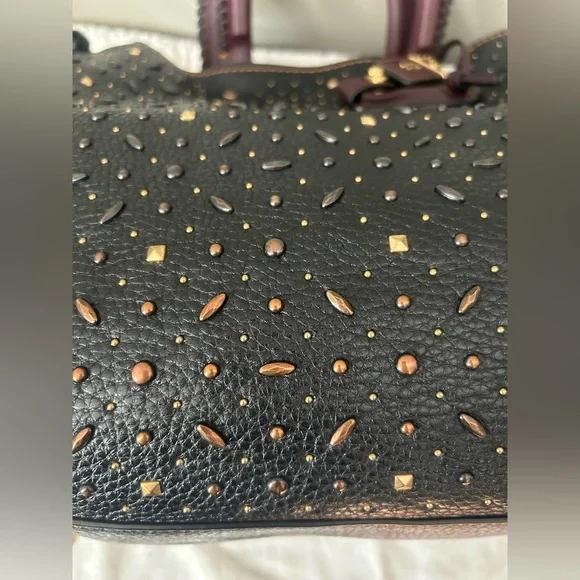 COACH Whiplash Rivets Rogue Bag 36 In Pebble Leather *Anniversary Rogue* - Picture 12 of 12